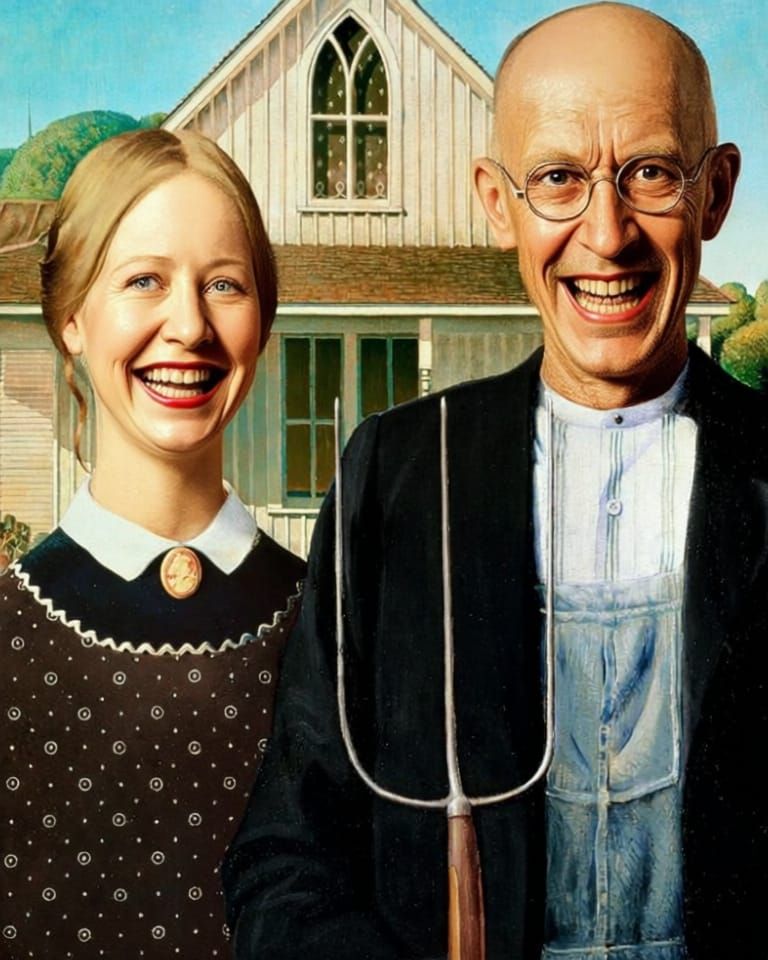 AI Art: Maniacal Smiles and Unsettling Expressions