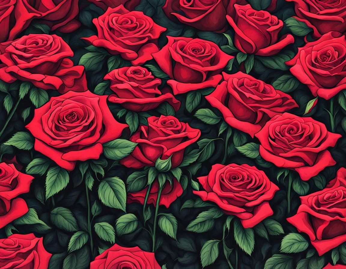 Toxic Roses: A Surreal Depiction of Hope