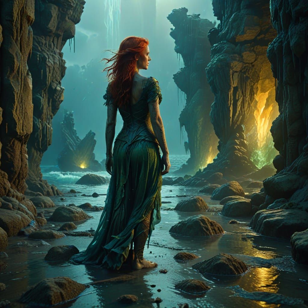 Ocean Hermit: Cinematic Dark Fantasy Concept Art