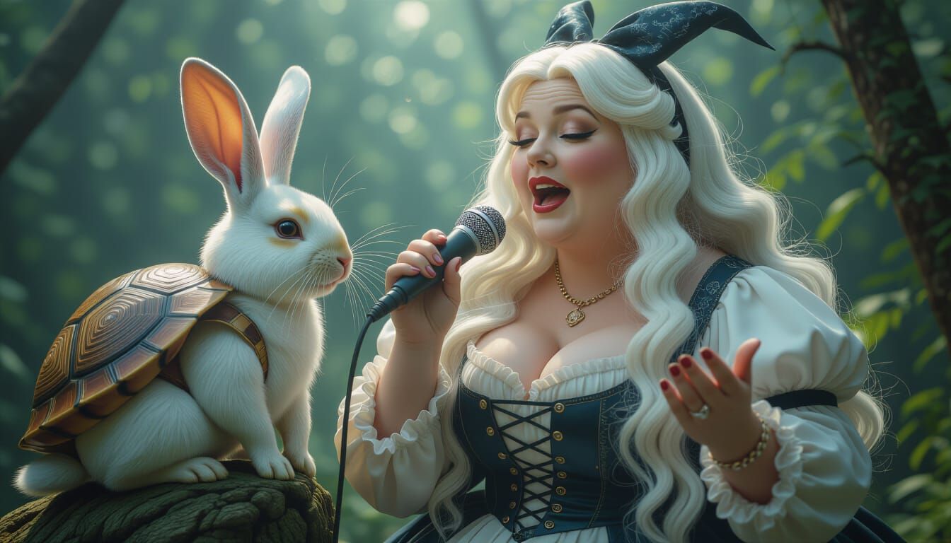 Alice in Wonderland: A Cinematic Scene