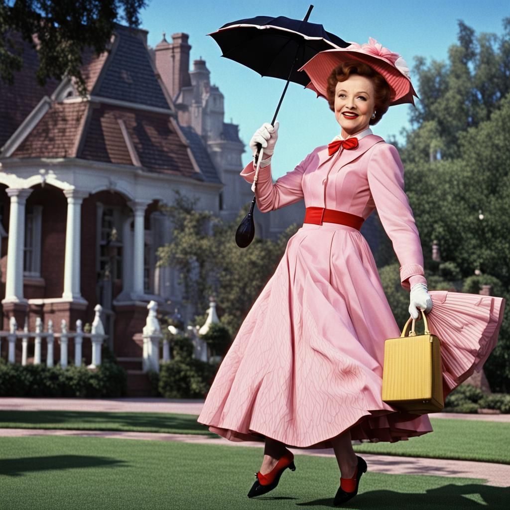Betty White playing Mary Poppins