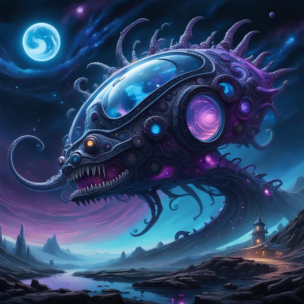 Cosmic Leviathan: Explore the enigmatic depths of a celestial behemoth