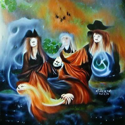 Eerie Samhain Night: An AI Generated Image