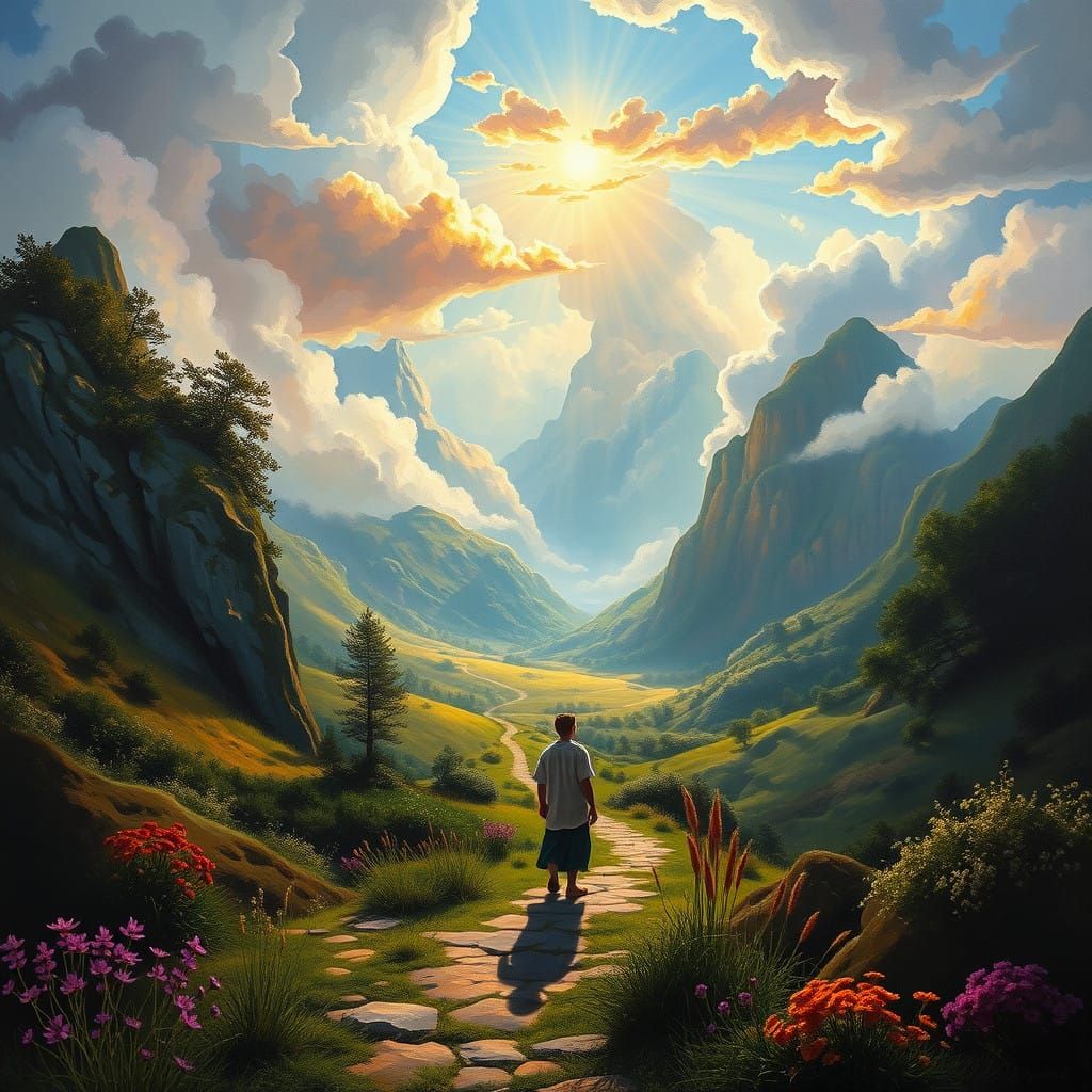 Surreal Landscape of Spiritual Renewal: A Dreamlike Awakenin...