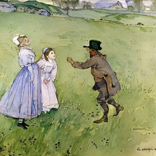 Eeyore's Daughter Resurrection in Watercolor Style