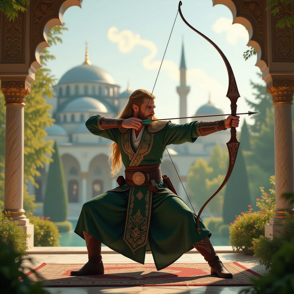 Legolas as Ottoman Archer in Palace Garden