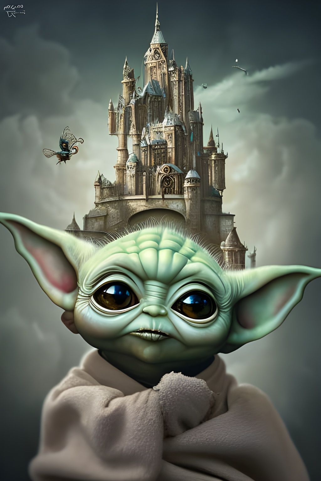 Baby yoda castle