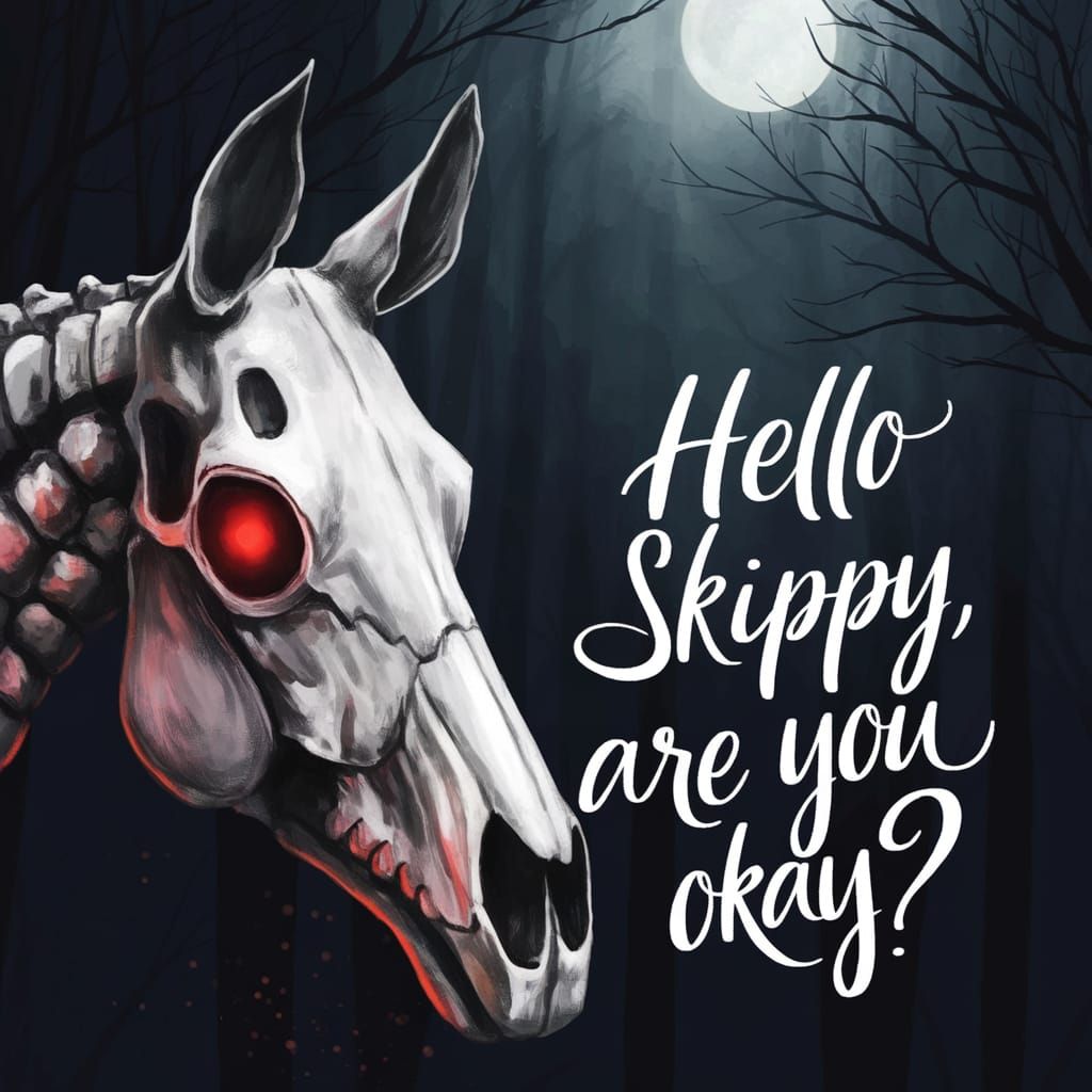 Skeletal Horse Confronts the Darkness in Haunting Doré-Inspi...