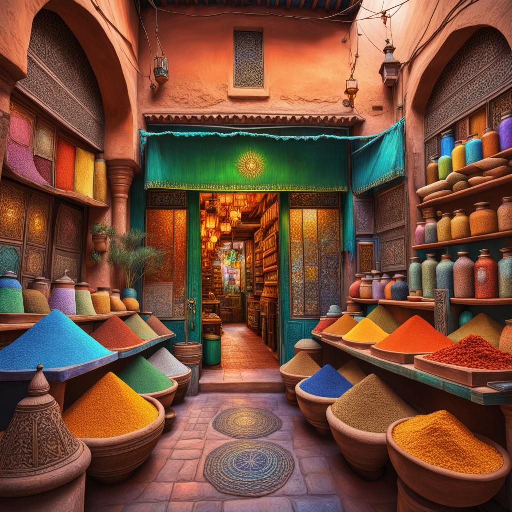 Herborist shop in Marrakech