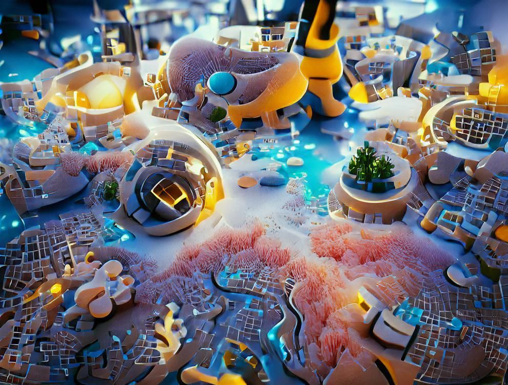 Intricate Microworld Environment Rendered in Unreal Engine