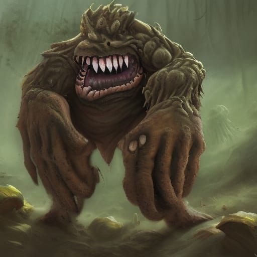 Abstract Monster Generated by AI