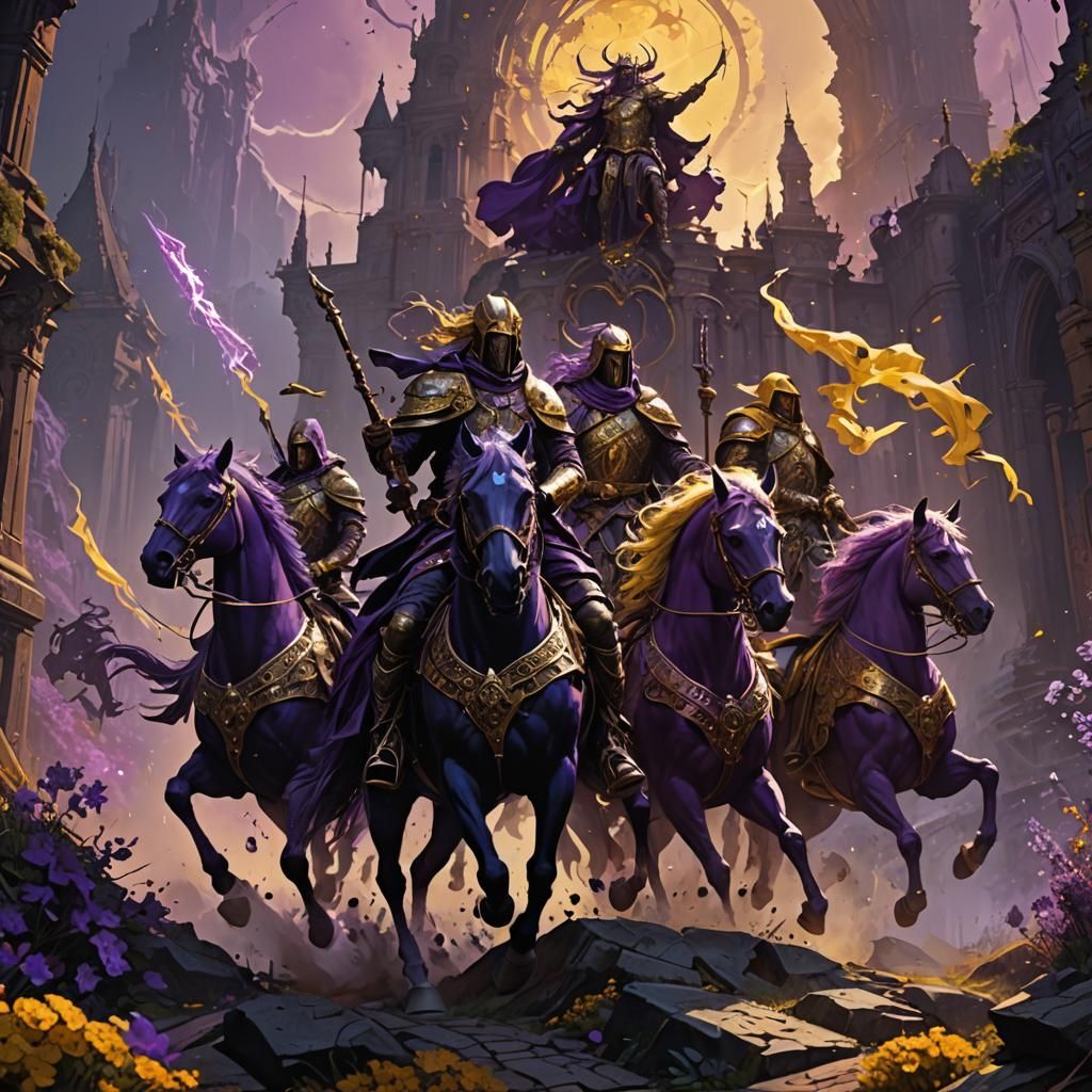 Four Horsemen Dark Fantasy Concept Art