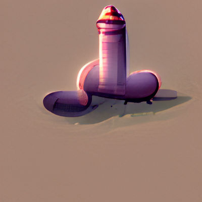 Abstract Phallic Object in Minimalist Style