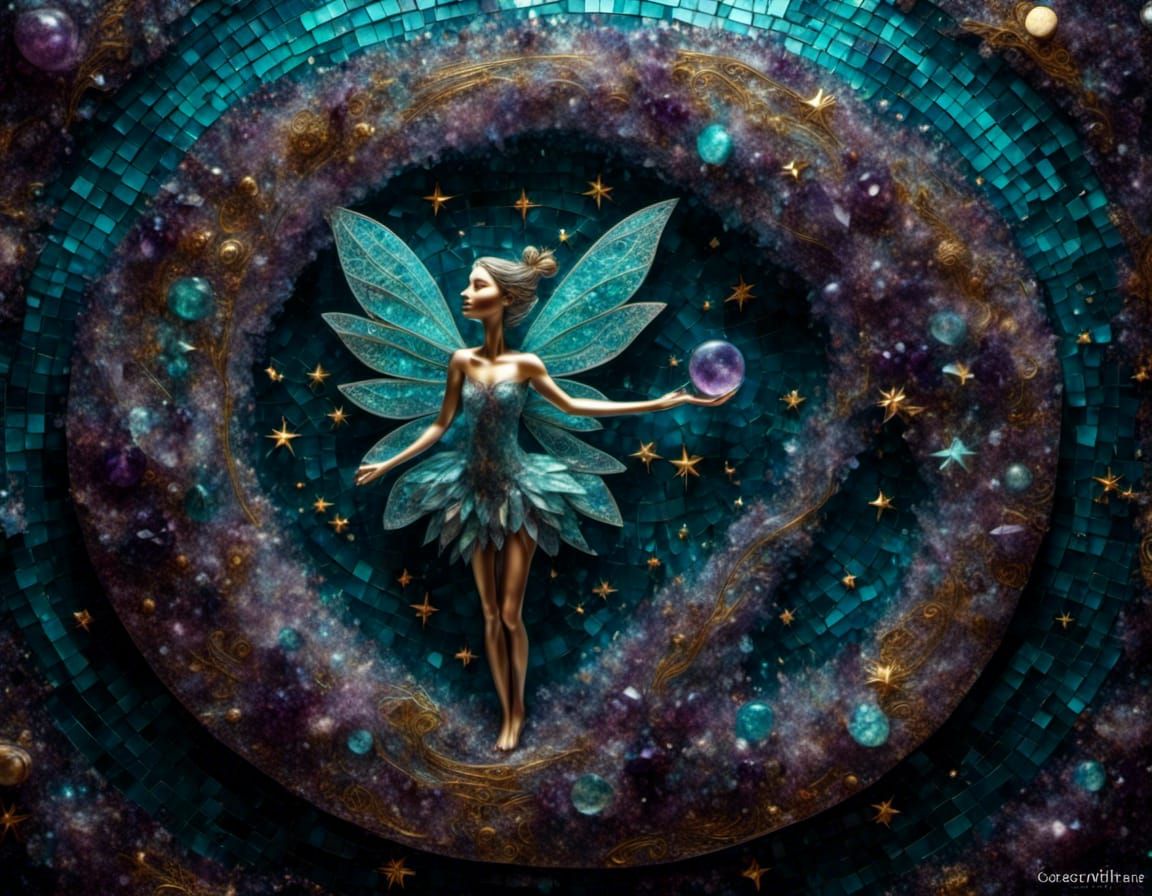 Purple Pixie Star Mosaic