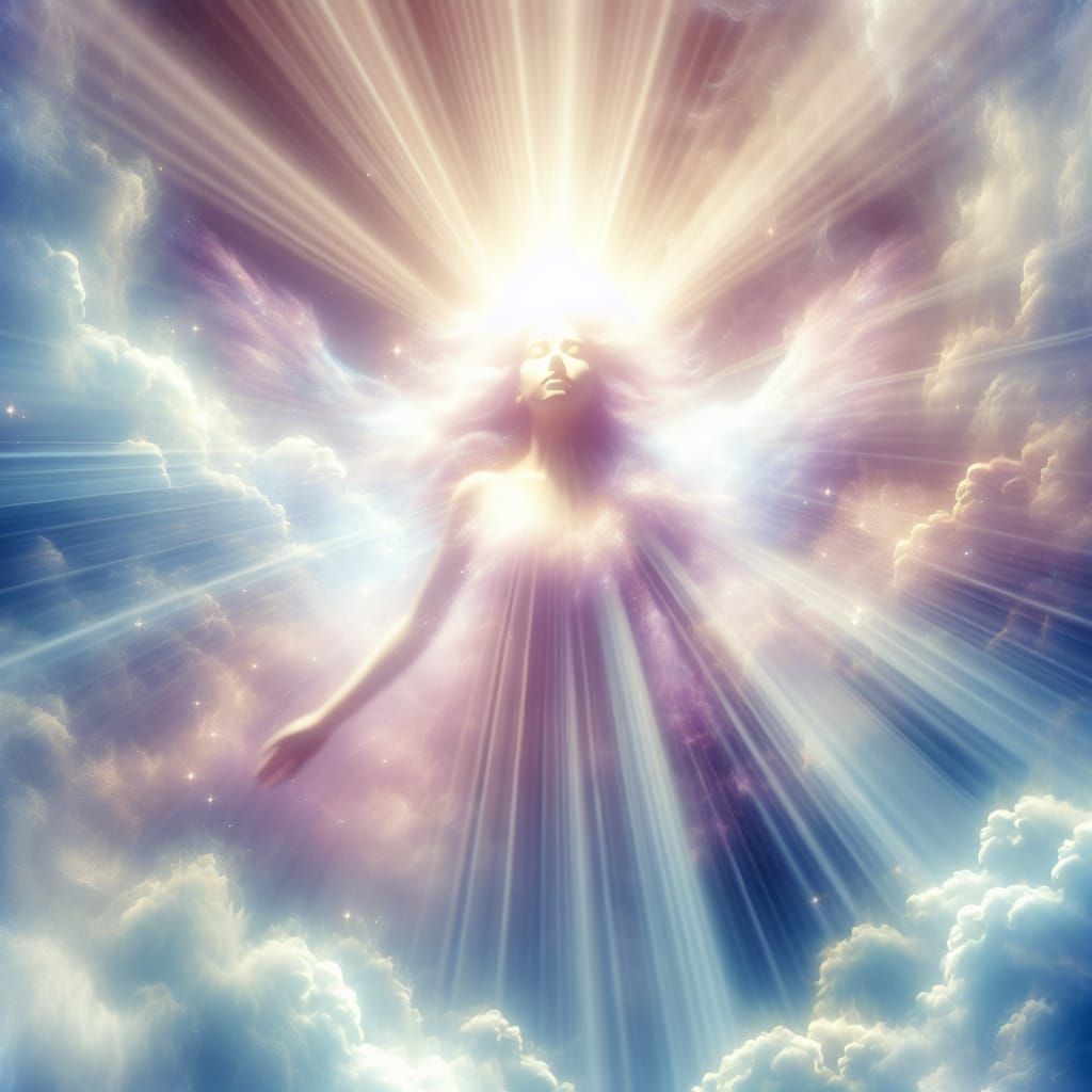 Heavenly Sunshine Rays Symbolizing Enlightenment