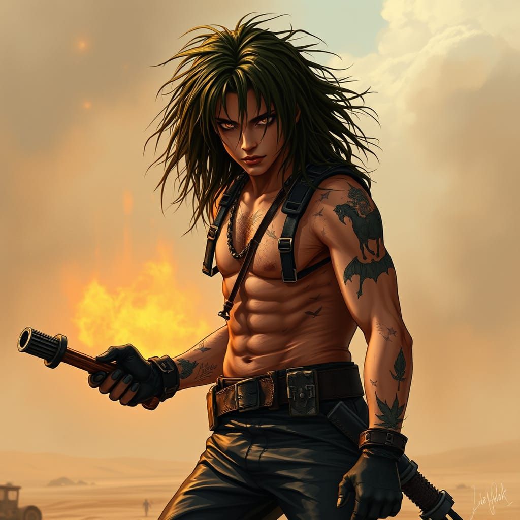 Beefcake Max in Mad Max Halloween Costume