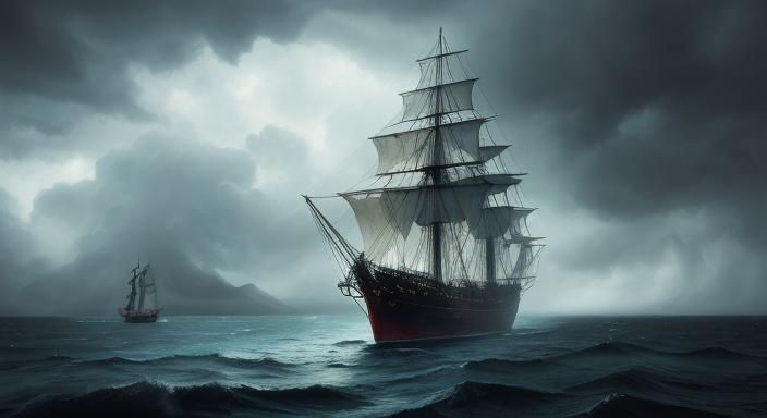 Ship in a Bottle: Surreal Fantasy Storm