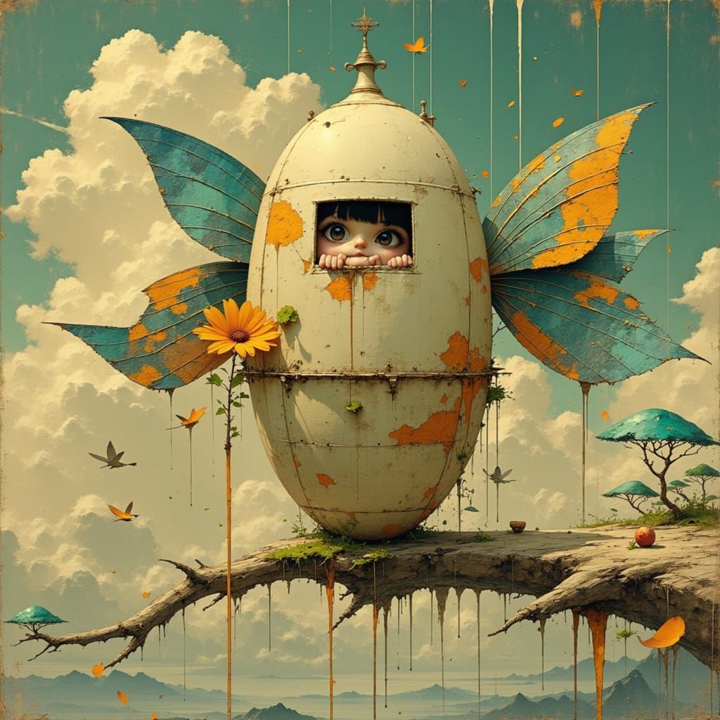 Fairy Crafted from Utensils in 3D Anime Style