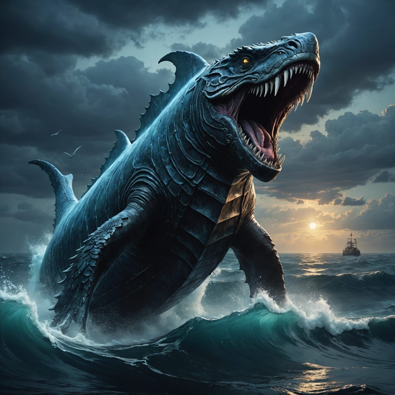 Rising dire creature