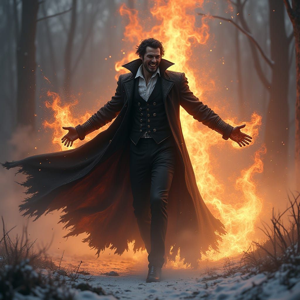 Dark Fantasy Vampire Unleashes Infernal Power in Victorian-E...