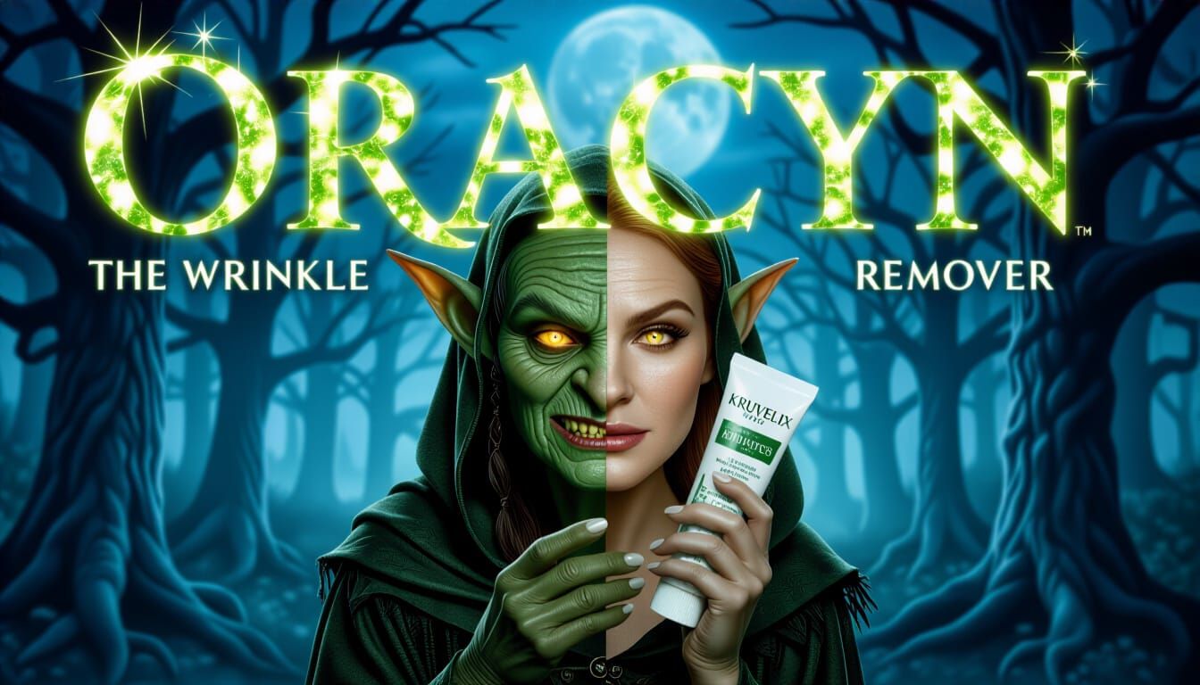 Dark Fantasy Movie Poster: Oracyn Wrinkle Remover