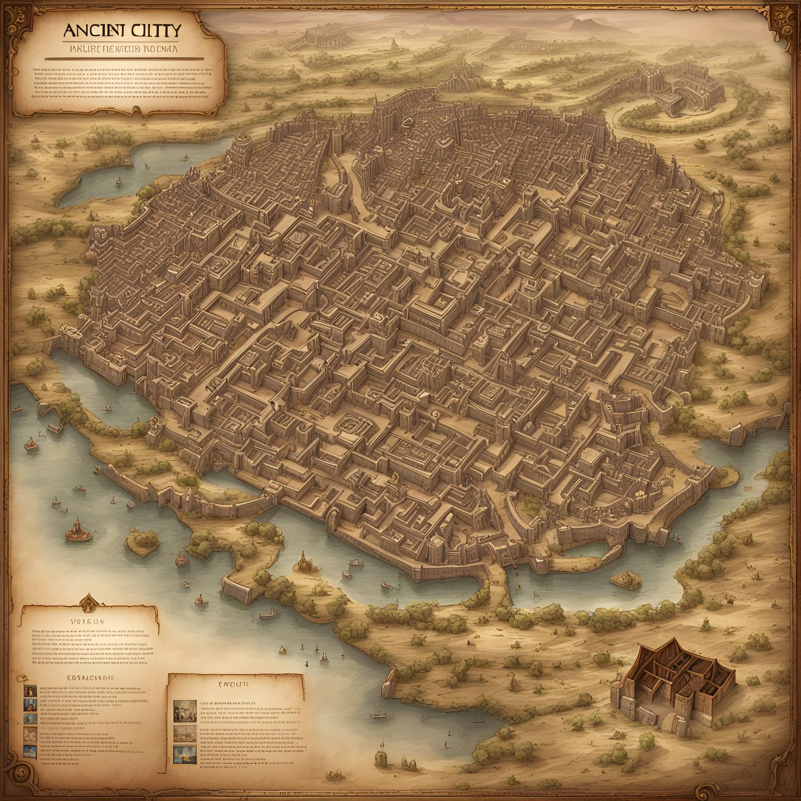 Ancient city map