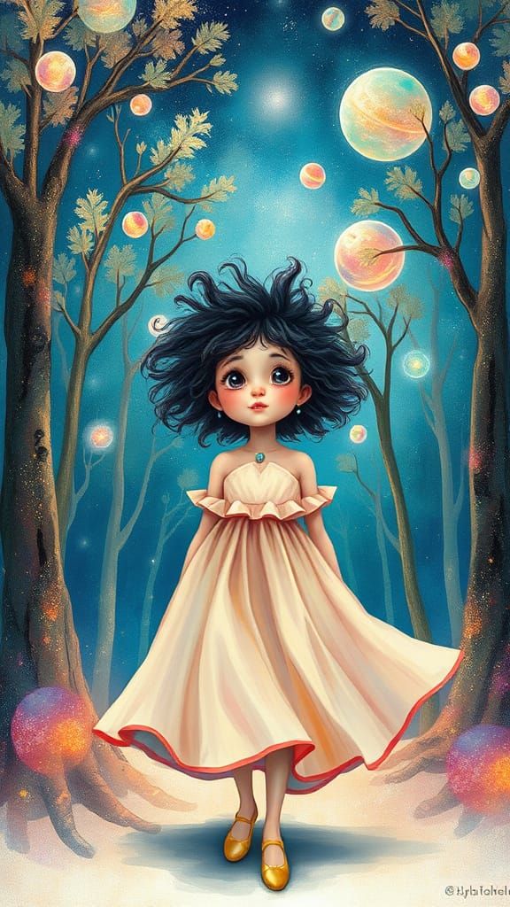 Whimsical Child Explores a Fantastical Dreamworld