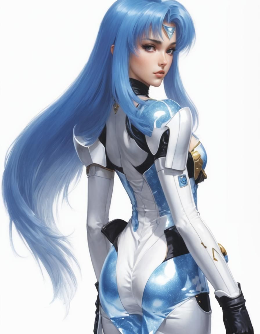 KOS-MOS from Xenosaga in Fantasy Art Style