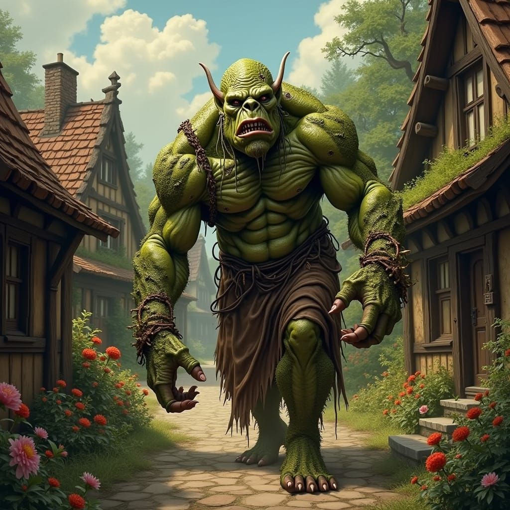 Twisted Ogre Stumbles into an Enchanted Village in Earthy La...