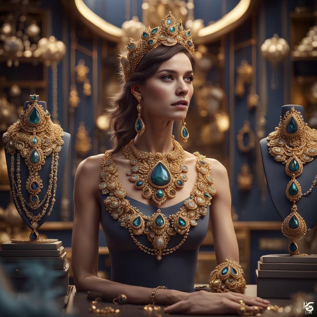 Jewelry Shop: Detailed Matte Painting in Unreal Engine