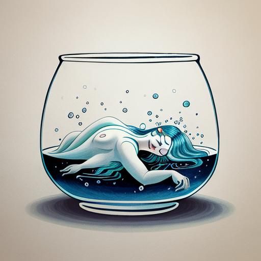 Illustration of Narcolepsy with Symbolic Imagery