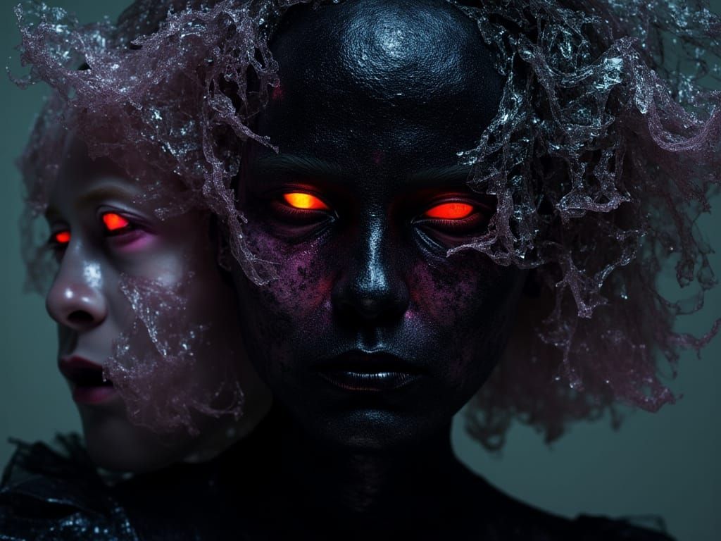 Dark Mood Portrait with Dynamic Lighting