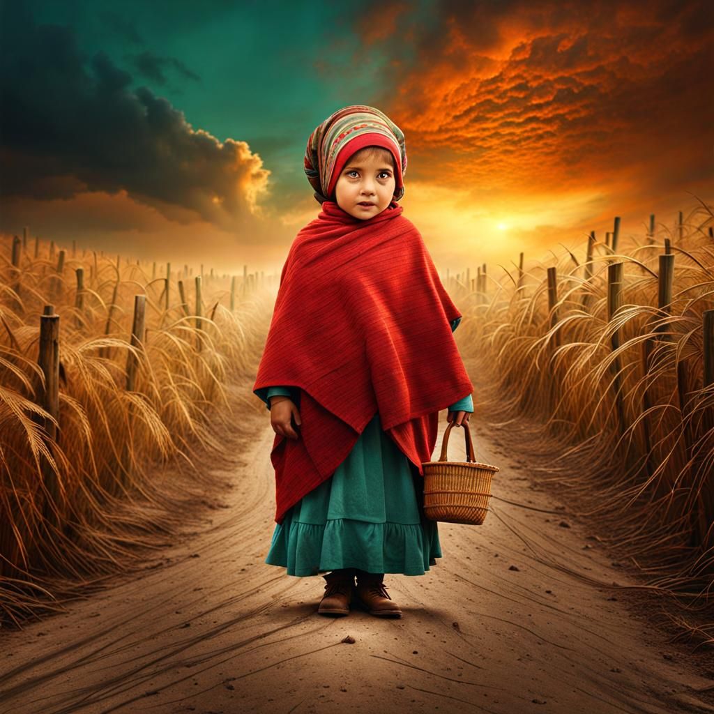 Radiant Joy Portrait in Hyperrealistic Digital Style