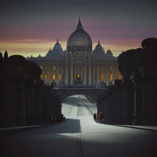 St. Peter's Basilica: Renaissance Architecture in Golden Lig...