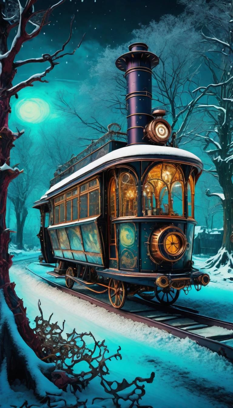 Steampunk Winter Wonderland Concept Art