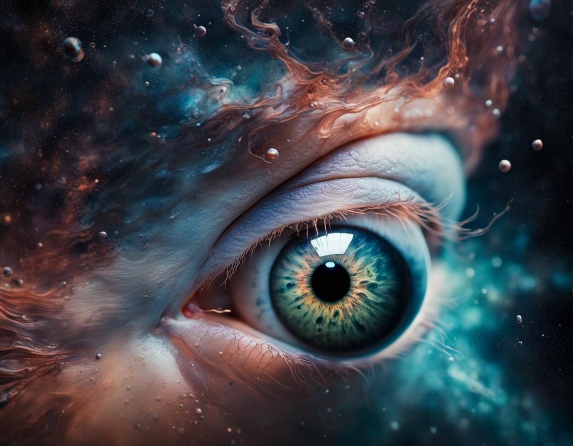 Eyeball Floating in Deep Space: Surreal Vision