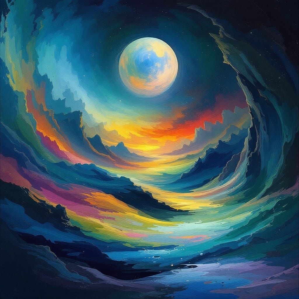 Surreal Dreamscapes in Digital Brushstrokes