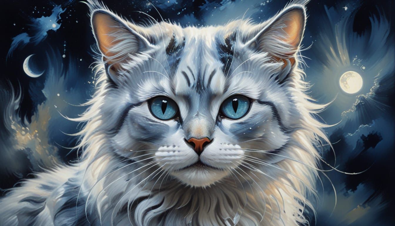 Cat Transforms to Moonlight: Surrealist Painting in Dali Sty...