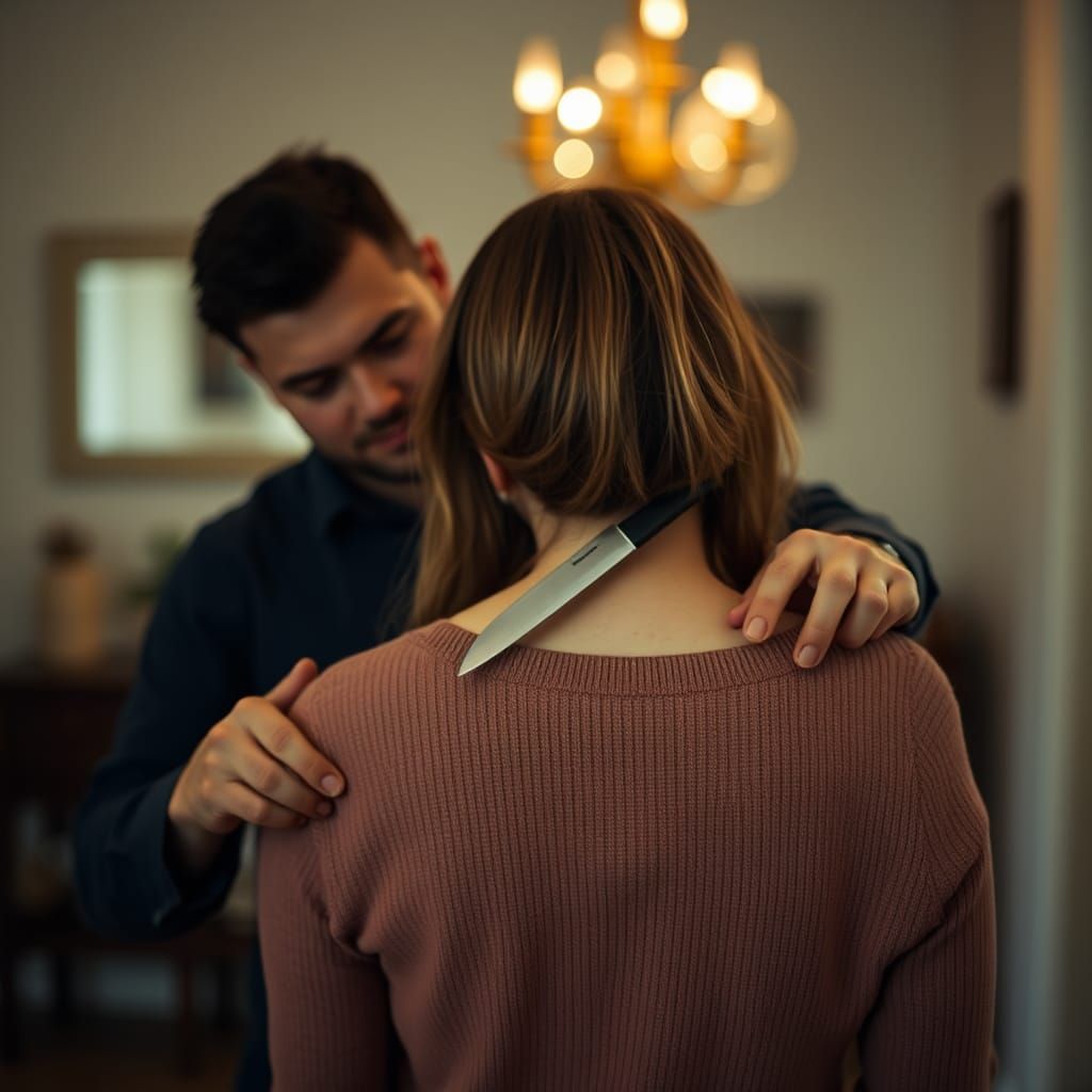Menacing Attack Scene in Sharp Focus