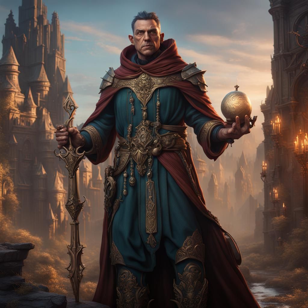 Damian Priest as Fantasy Character Concept Art