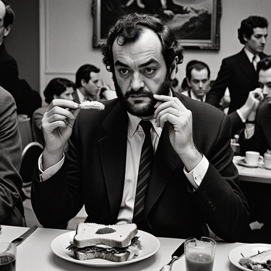 A Film Director Savoring a Casual Moment