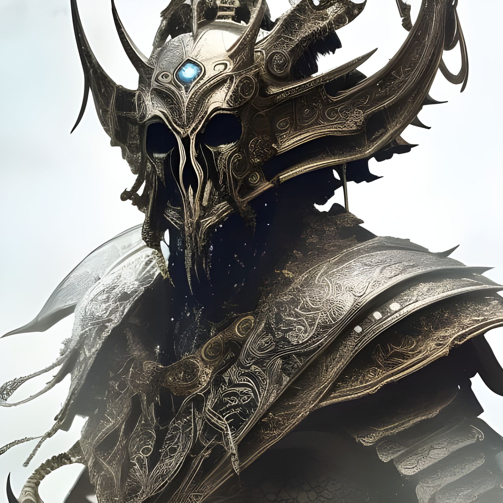 Majestic Daedric Skeleton King on Skull Mountain