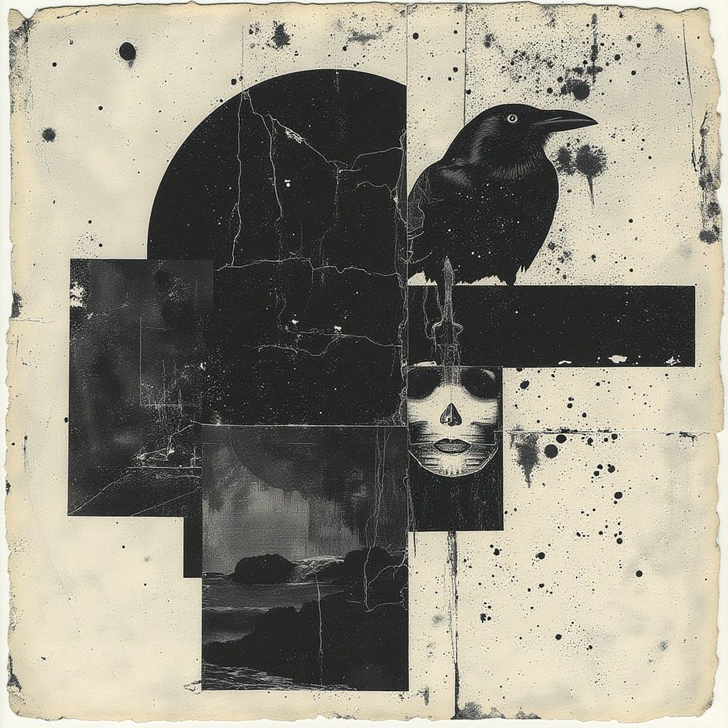 <lora:CorvidiconFlux:1.0> the cursepunk conondrum