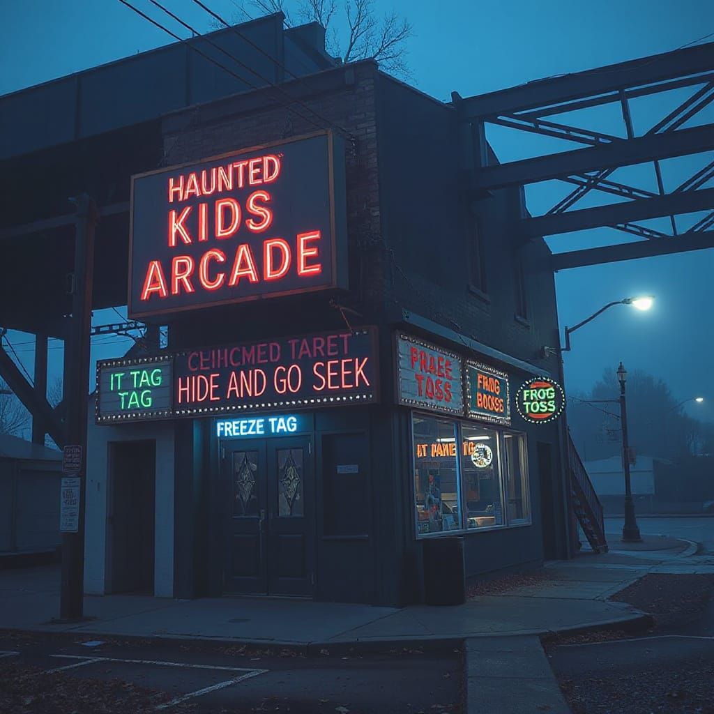 Haunted Arcade in Trompe L'oeil Style