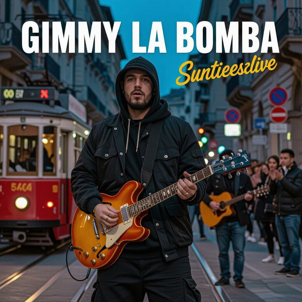Gimmy la Bomba: Energetic Rap Performance in Urban Milan