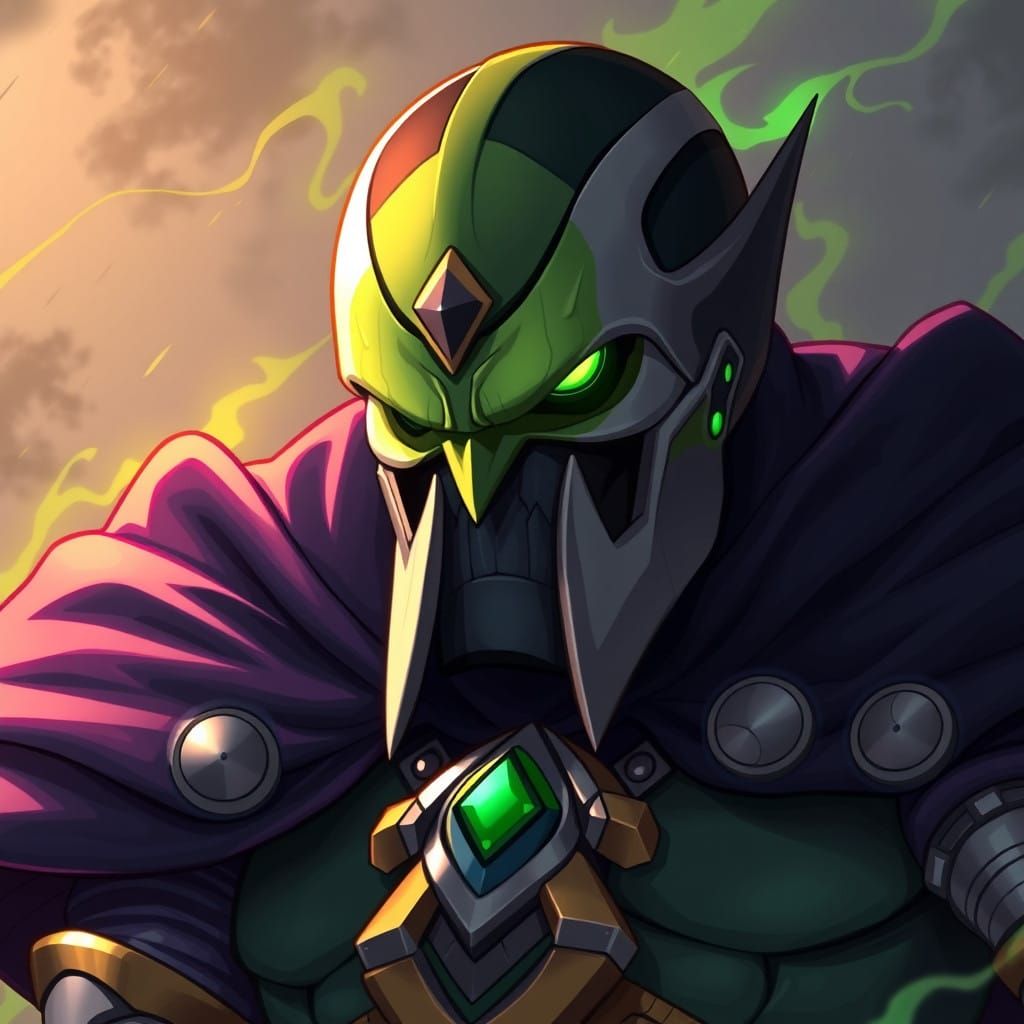 Cyberpunk Masterpiece: Anime-Style Mashup of Boom and Doom