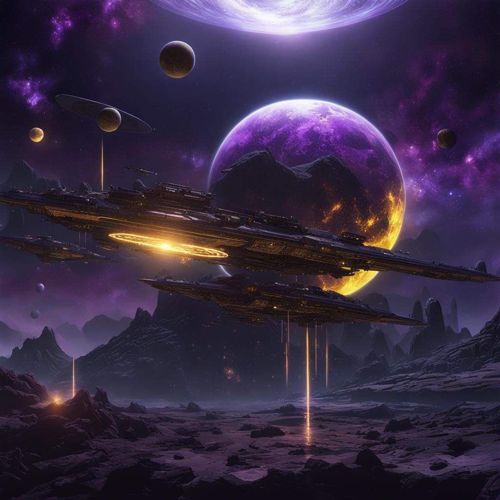 Dark Angel in Space with Explosive Stars