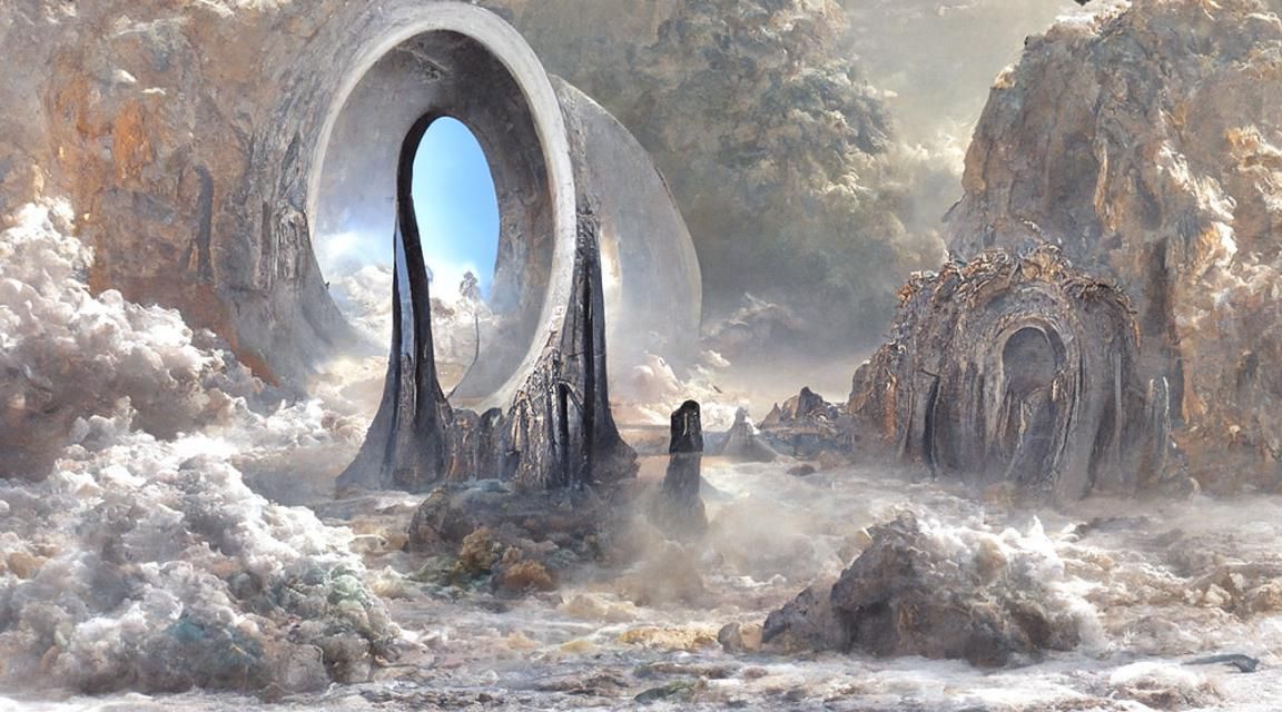 Sinister Portal to a Mechanical Alien World