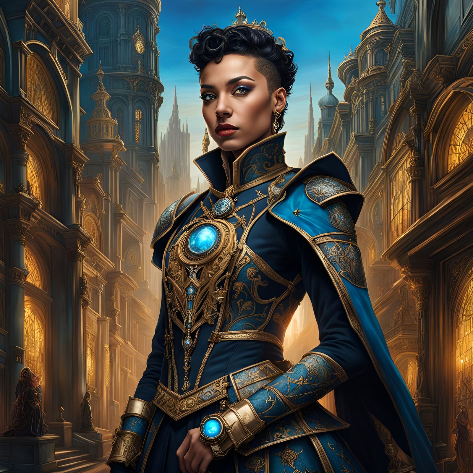 Aetherpunk Fashion Portrait (III)