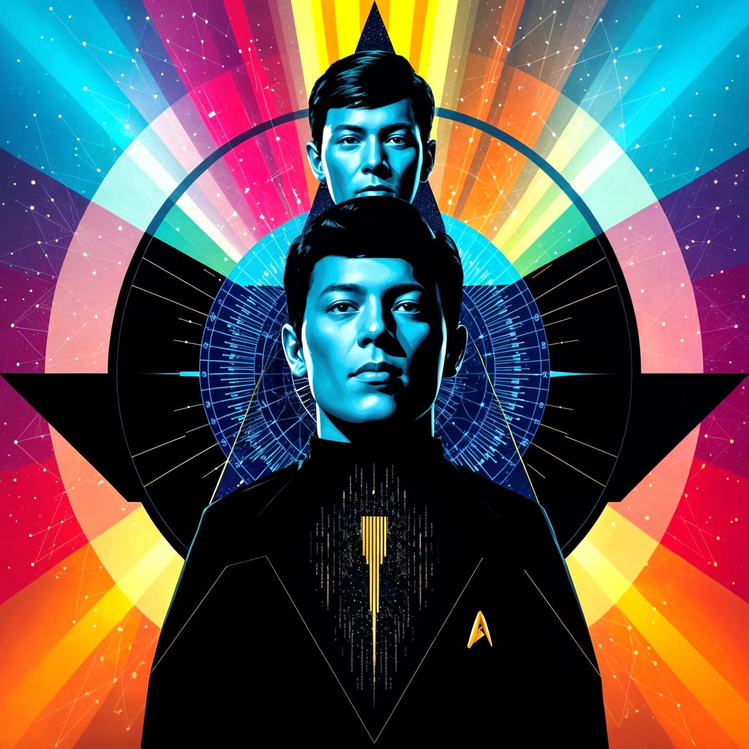 Data from Star Trek in Pop Art Style